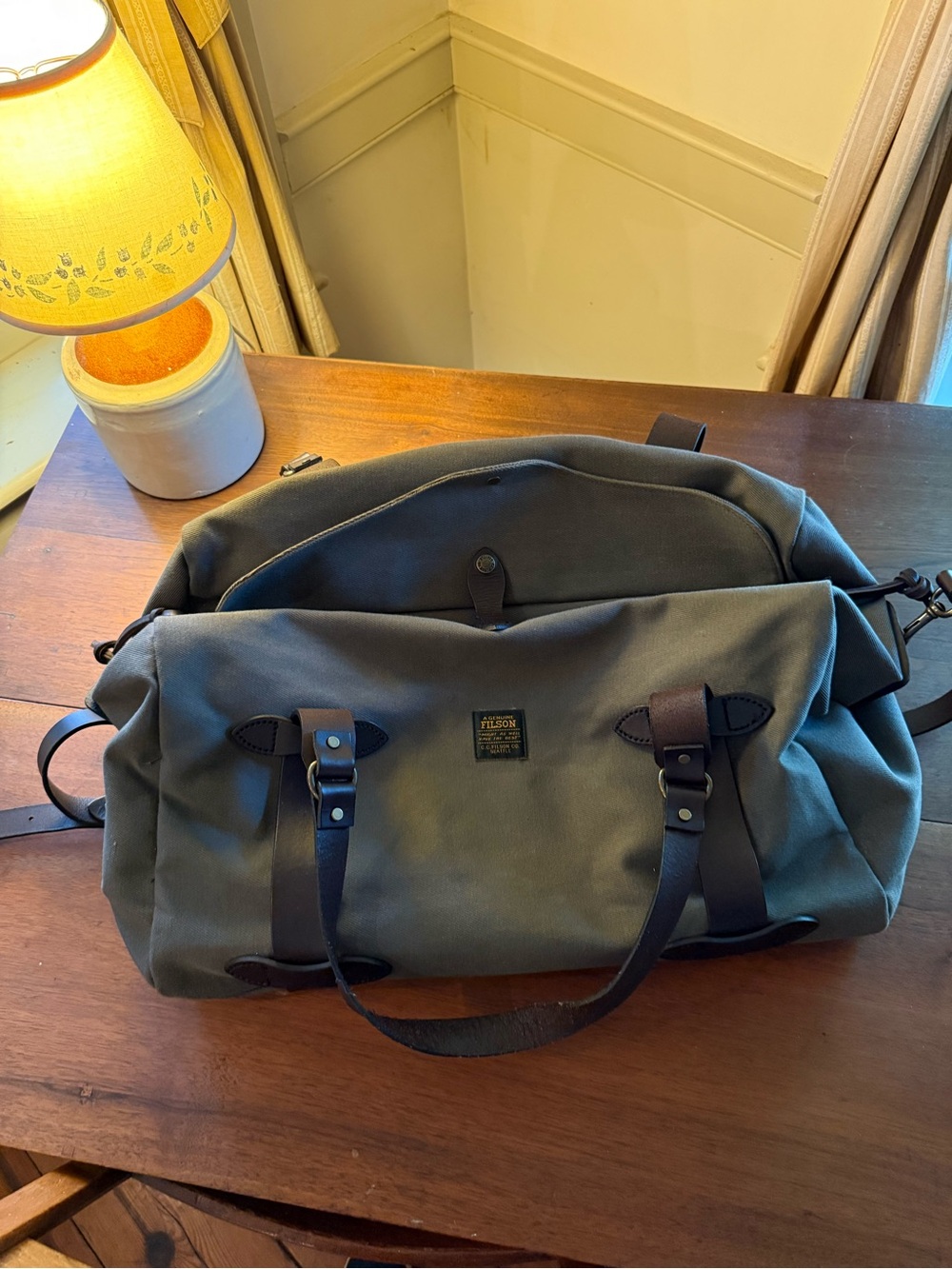 Filson Rugged Twill Duffel Bag - Medium - Great shape. Very little use. - Picture 6 of 10